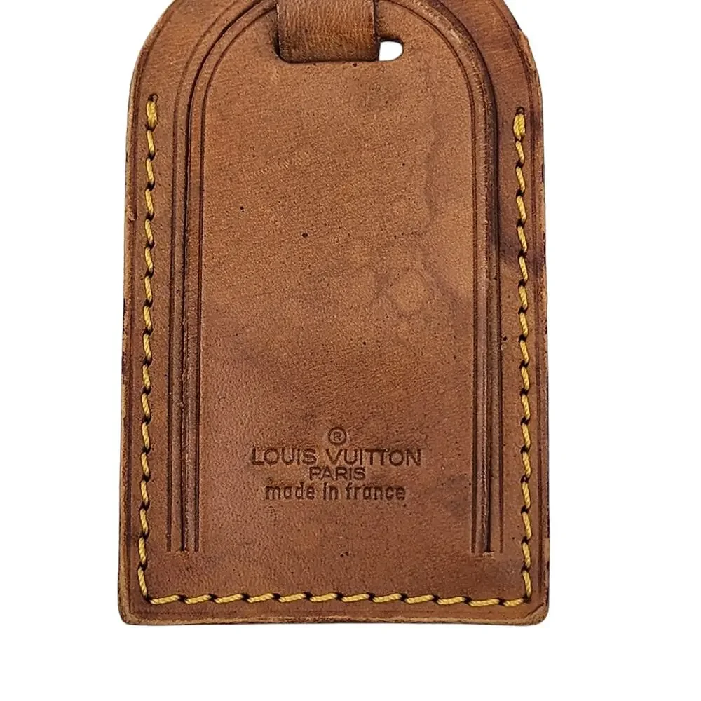 Louis Vuitton Vachetta Leather Brown Luggage Tag